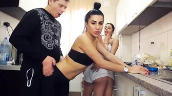 nolimitscoupl3 Charming slut pulls pussy at work