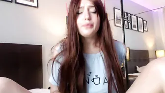 Hotangelalli Seductive chick fucks sex toy