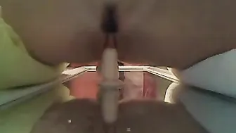 DevKingSley playing with a vibrator