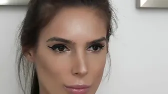 Aliciagrey Black haired passion sucks dildo