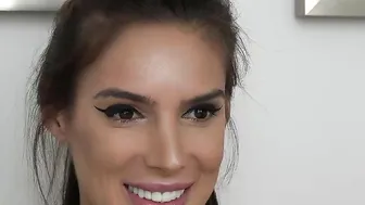 Aliciagrey Black haired passion sucks dildo