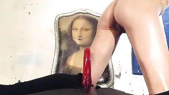 elisadeathnaked buxom chick is dug toy