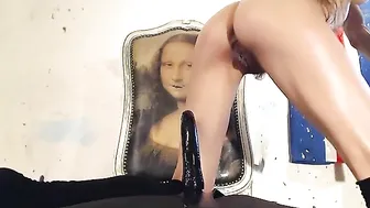 elisadeathnaked buxom chick is dug toy