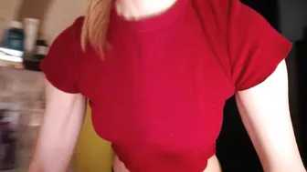 catch_me Imposing chick sucks dildo and jumps on the phallus