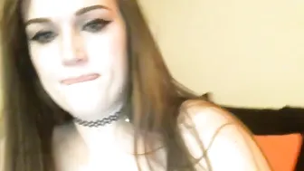 kayribbons Slutty fucks herself with an orange toy