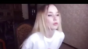 winaloto Russian whore Nastya fucks with two stallions