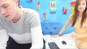 urnaughtyfoxes Redhead sweats stroking wet pussy