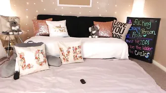 aubrilee Sexy chick caresses pussy and nipples