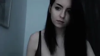 cherryjane19 Busty slut masturbates shaved cunt