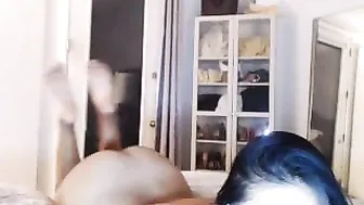 ExoticLilyXO Petite brunette babe sucking dildo