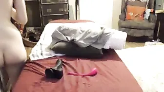 Princessblonde130 Busty female fucks point with a strap-on