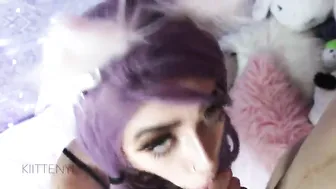 Kiittenymph Cute chick fucks herself with sex toys