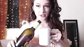 robyn___ Busty blonde caresses her  private e charm in  private e