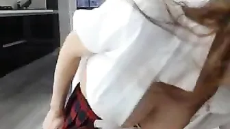 anayys Petite nipple teasing her holes