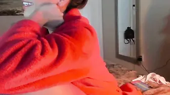 skylerlo Cute coquette strips in the kitchen, but does not show face