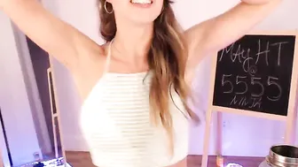 clara undresses and shows puffy bread