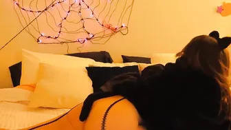 kateelife Charming lady masturbates without taking off her panties