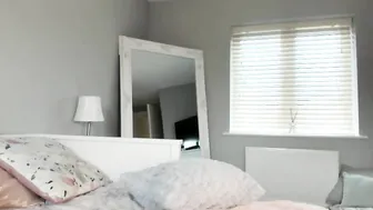 amberj Hot doll strips and massages pussy