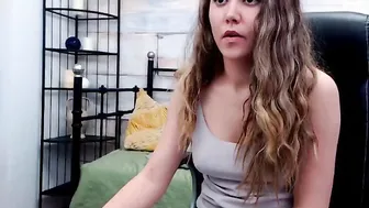 nelliecute Dark haired bitch caresses vaginal opening