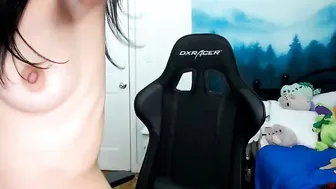 lunarex White-haired  cam girl  posing in lingerie