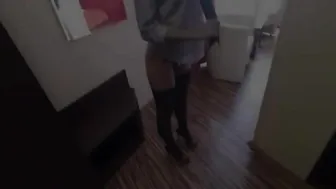 Dava Foxx playfully tease tongue