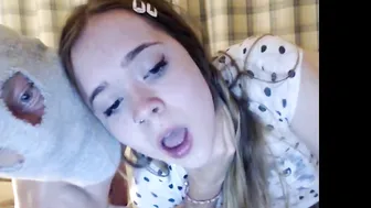 my_little_boney hot babe jerks off her shaved cunt