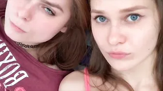 TreshGirls caresses pussy in the pharmacy