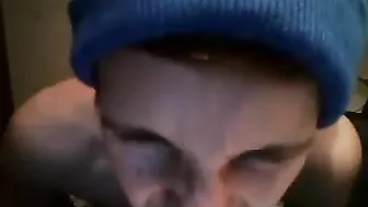 boyalwayshorny fucks herself with black dildo