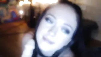 BrookeBobOmb busty slut jerks off and cums