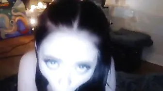 BrookeBobOmb busty slut jerks off and cums