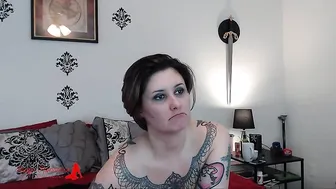 roughromantics graceful bitch fucks both holes